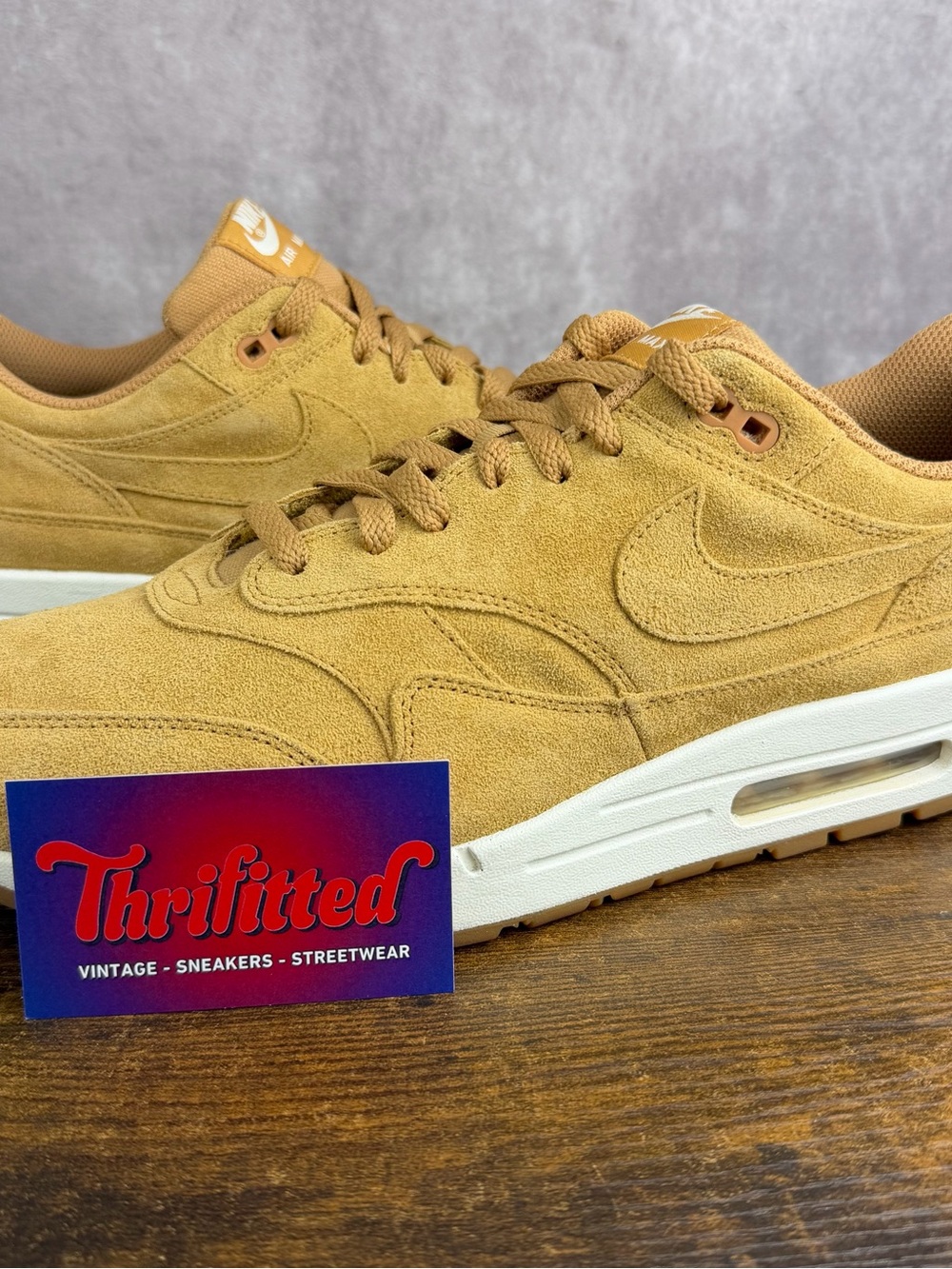 Nike Air Max 1 Premium Flax Wheat 2017 Size 13 875844-203 Men’s Sneakers OG Rare